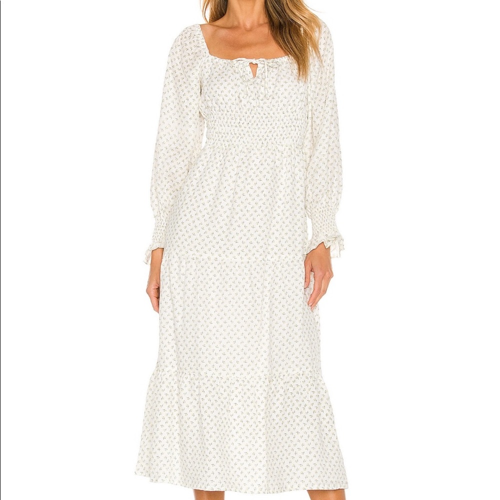 Faithful The Brand printed linen summer midi dress tags still on never been worn
